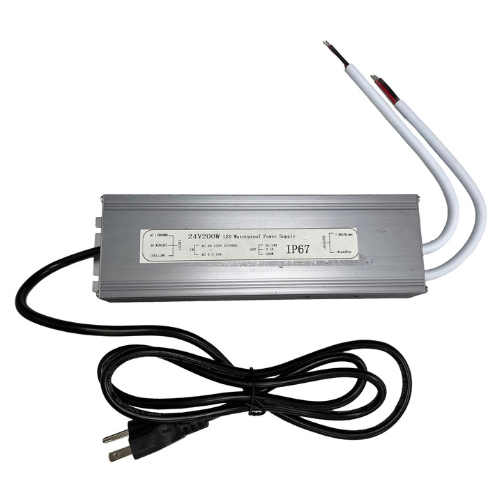 24 Volt Weatherproof Power Supply - 8 Amp - 200 Watt