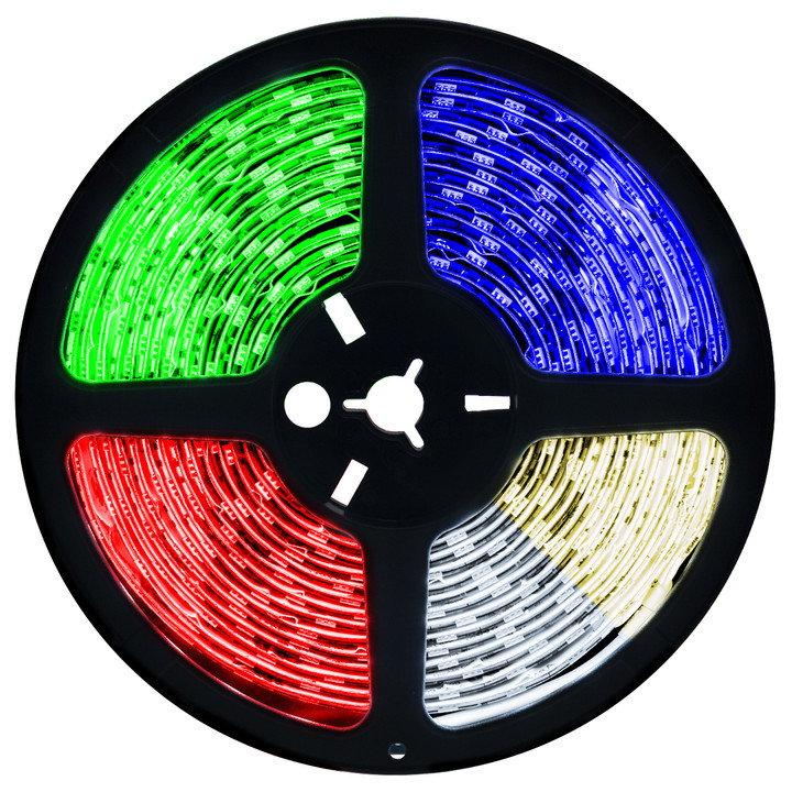 RGBW Color Changing LED Strip Light - 24 Volt - High Output (SMD 2450) - Indoor/Outdoor Use (IP20 or IP65) - 32.8 Feet (10M) 3000K
