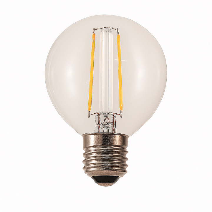 G16 LED Filament Bulbs - Intermediate E-17 - For Stringers/String Lighting/Signs - Single Bulb - Glass/Plastic