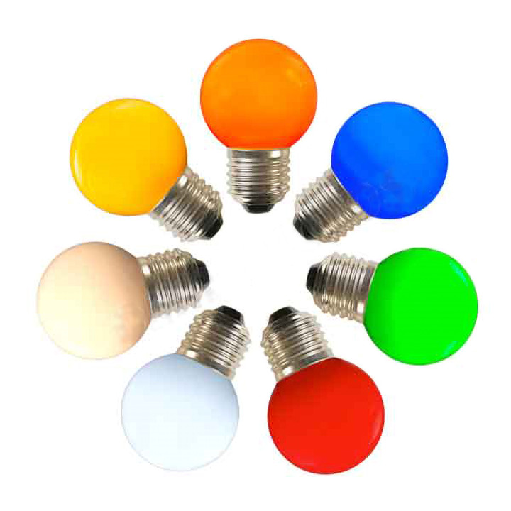 G48 LED Frosted Bulb - E27 Base - For Stringers/String Lighting/Signs - 10 Pack