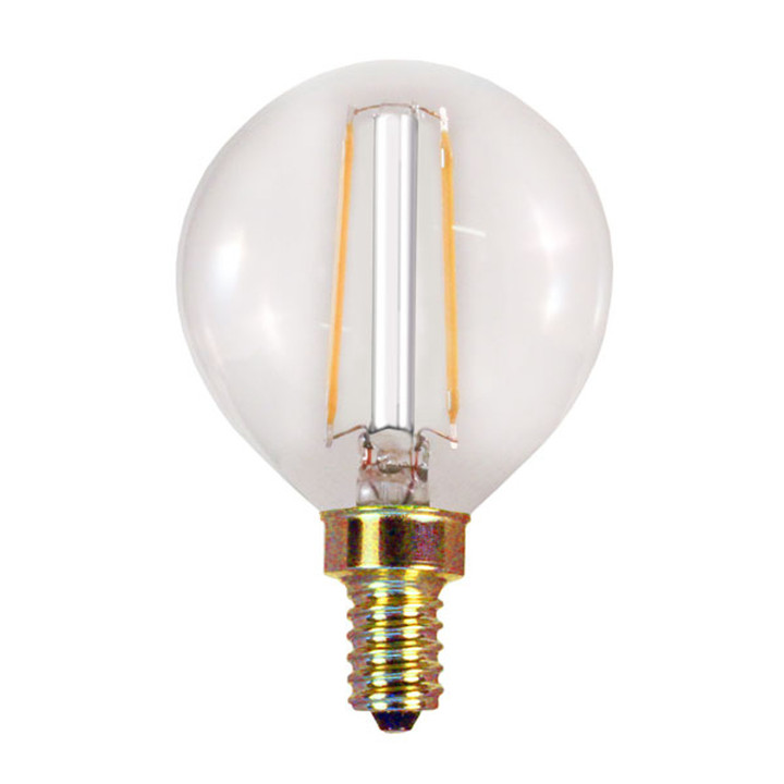 G16 LED Filament Bulbs - Intermediate E-12 - For Stringers/String Lighting/Signs - Single Bulb