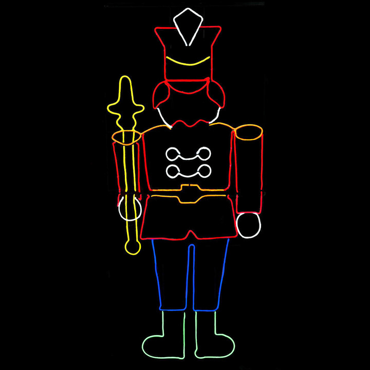 Soldier with sword LED neon sign display decoration