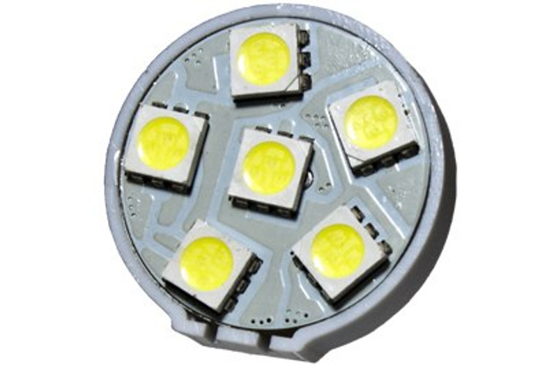 6 LED 12 Volt G4(Back) Bulb (120deg)