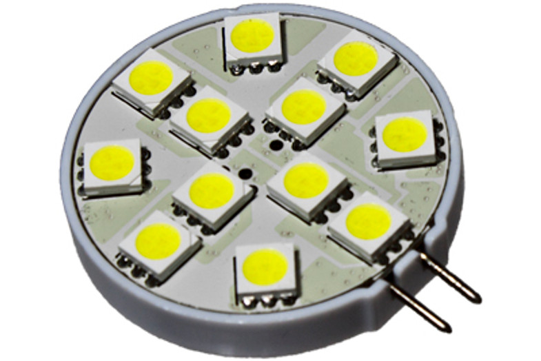 12 led 12 volt g4 bulb - side - 120 deg