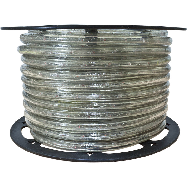 150ft clear incandescent rope light spool - 120 volt - 3/8 inch diameter