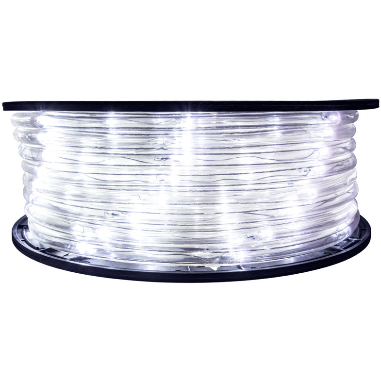 Cool White 5 Inch Wide Spacing LED Rope Light - 120 Volt - 148 Feet - C7/C9 Alternative