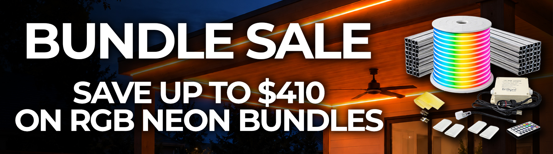 120V RGB LED NEON ROPE LIGHT BUNDLE SALE