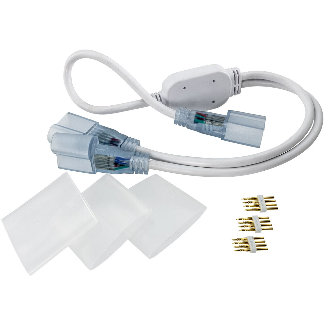 120V LED RGB Neon Rope Light Cords & Connectors