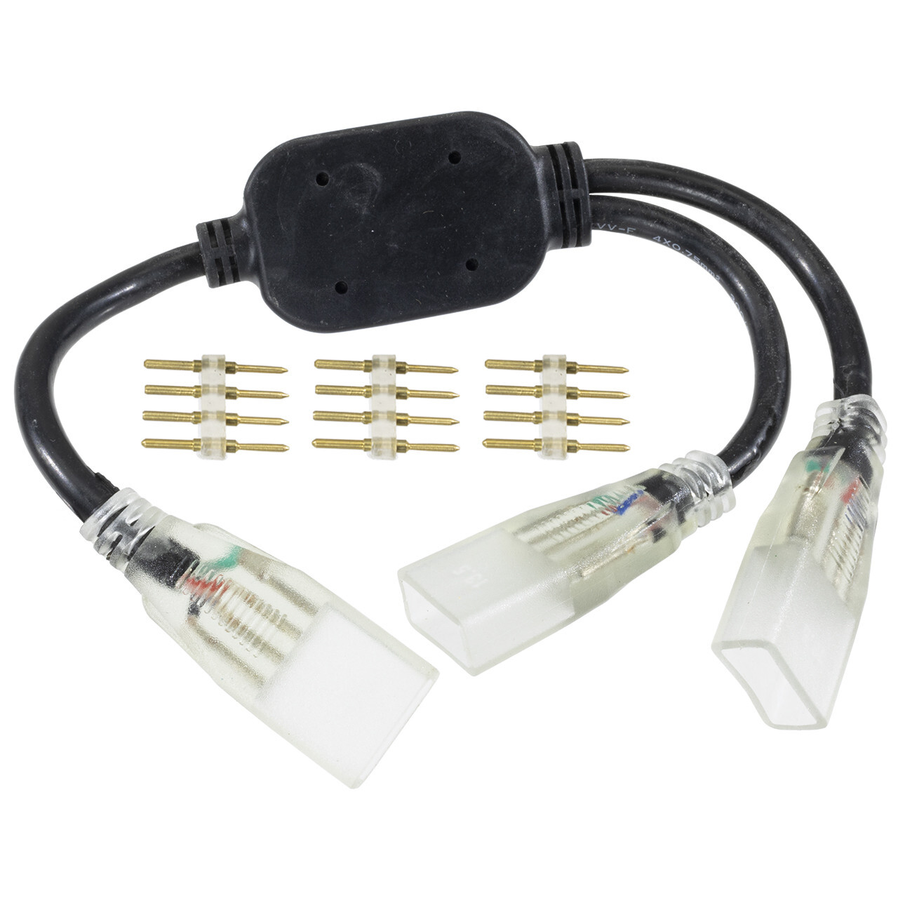 120V SMD LED RGB Rope Light Cords & Connectors