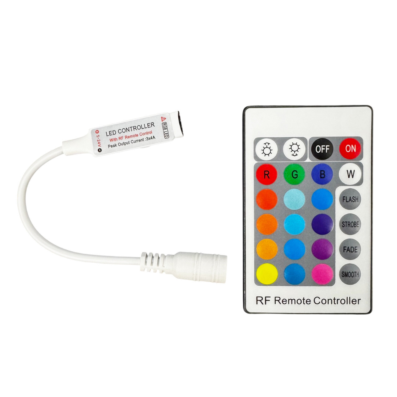 12V Mini LED RGB Neon Strip Light Controllers & Remotes
