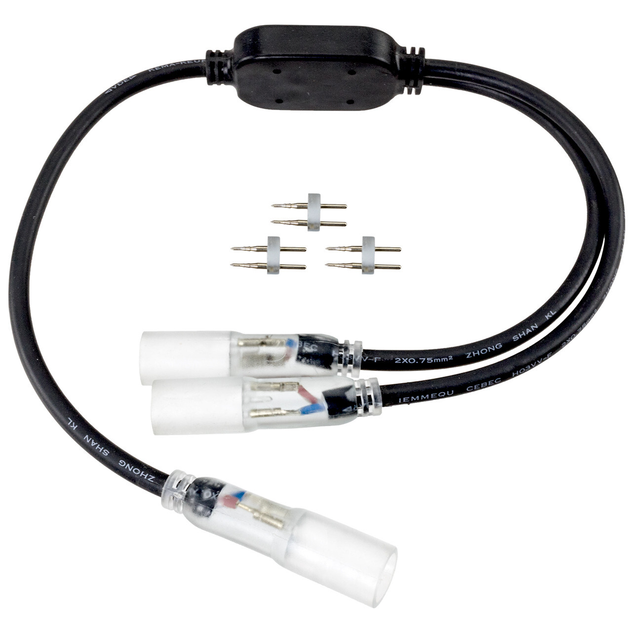 12V LED Rope Light Cords & Connectors