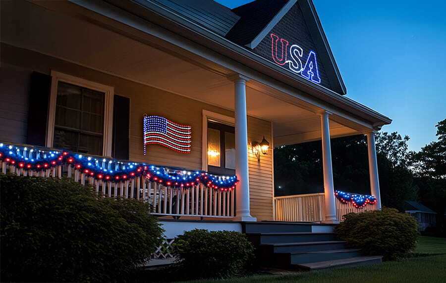 Patriotic LED Lights & Decor