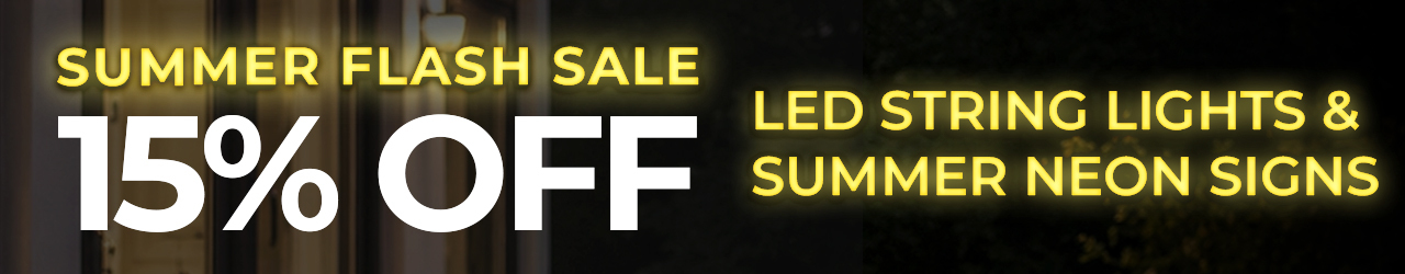 15% OFF SUMMER OUTDOOR LIGHTS & DECORATIONS