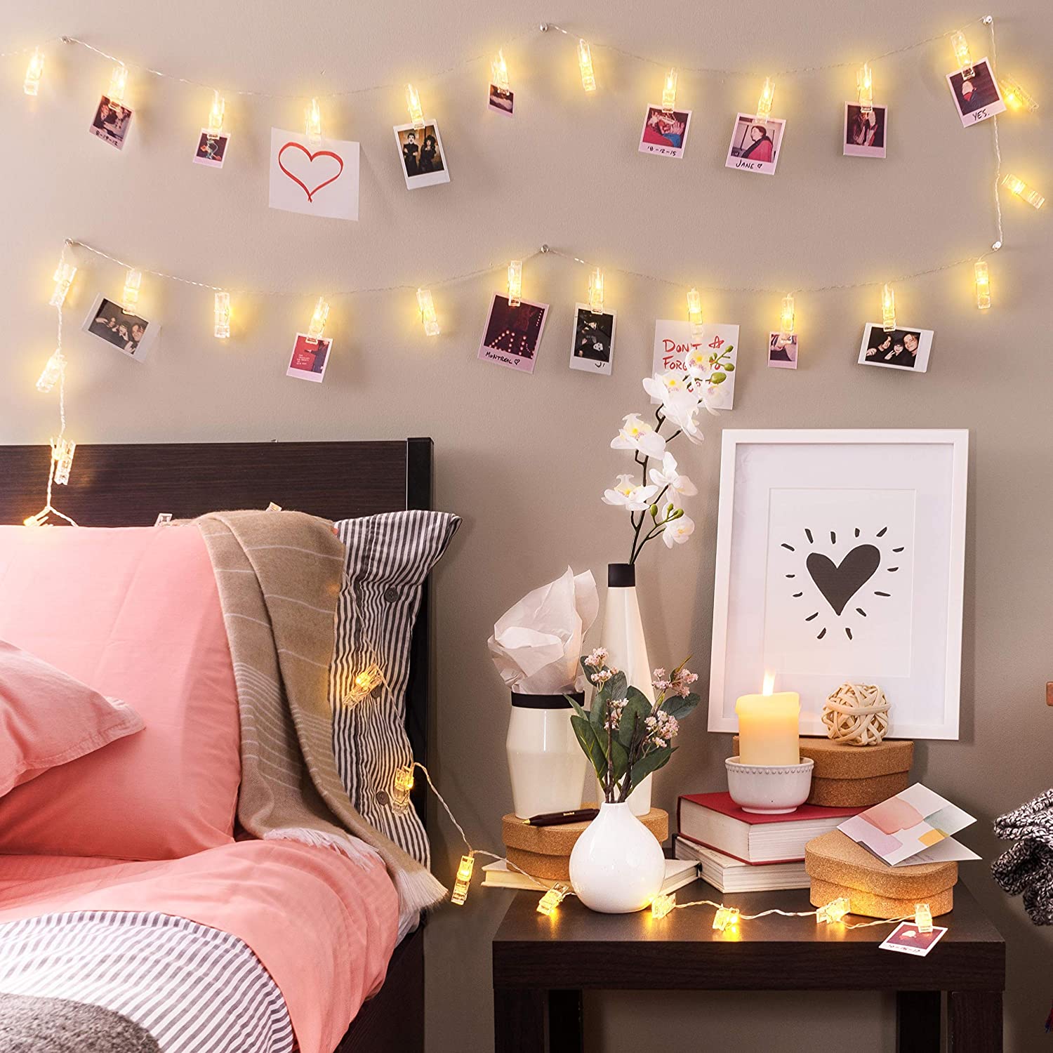 7 LED String Light Aesthetics That You Have To Try In Your Bedroom   Bedroom Stringlights 