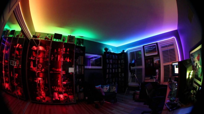 college dorm room lights