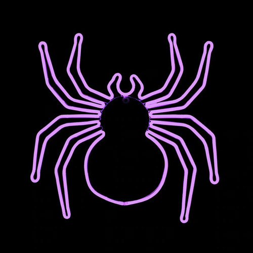 LED Neon Strip Light Halloween Spider Decoration Lighted Sign