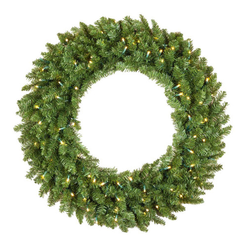 30 Inch Christmas Wreath with 50 Warm White LEDs - Birddog Lighting