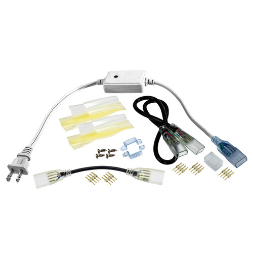 120V RGB LED Rope Light Accessory Bundle - Birddog Lighting