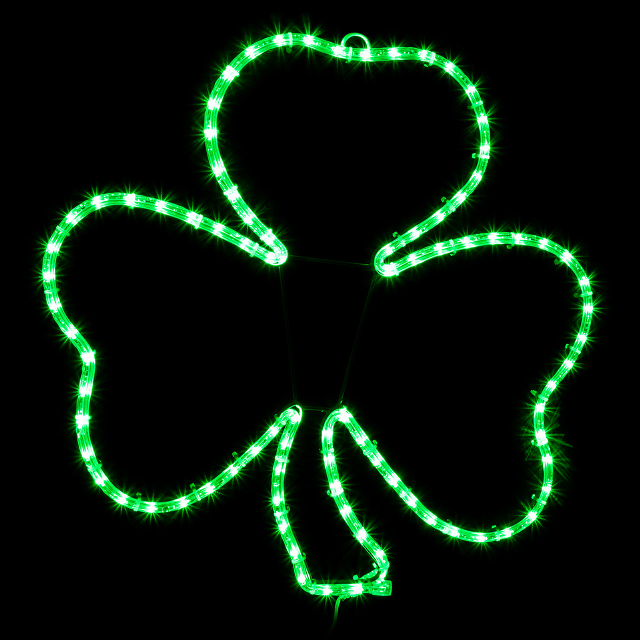 LED Rope Light Shamrock Sign Green 22