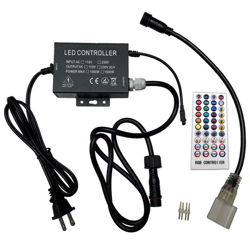 120V Bluetooh RGB Neon Rope Light Controller - Birddog Lighting