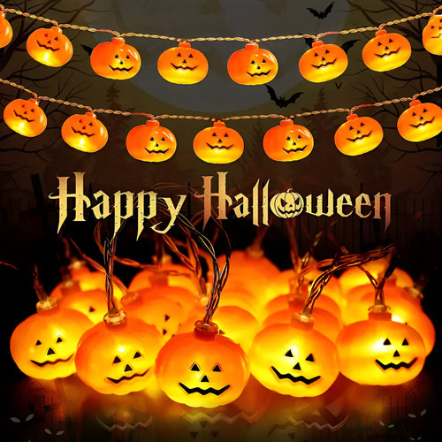 LED Halloween Mini Pumpkins String Lights - Birddog Lighting