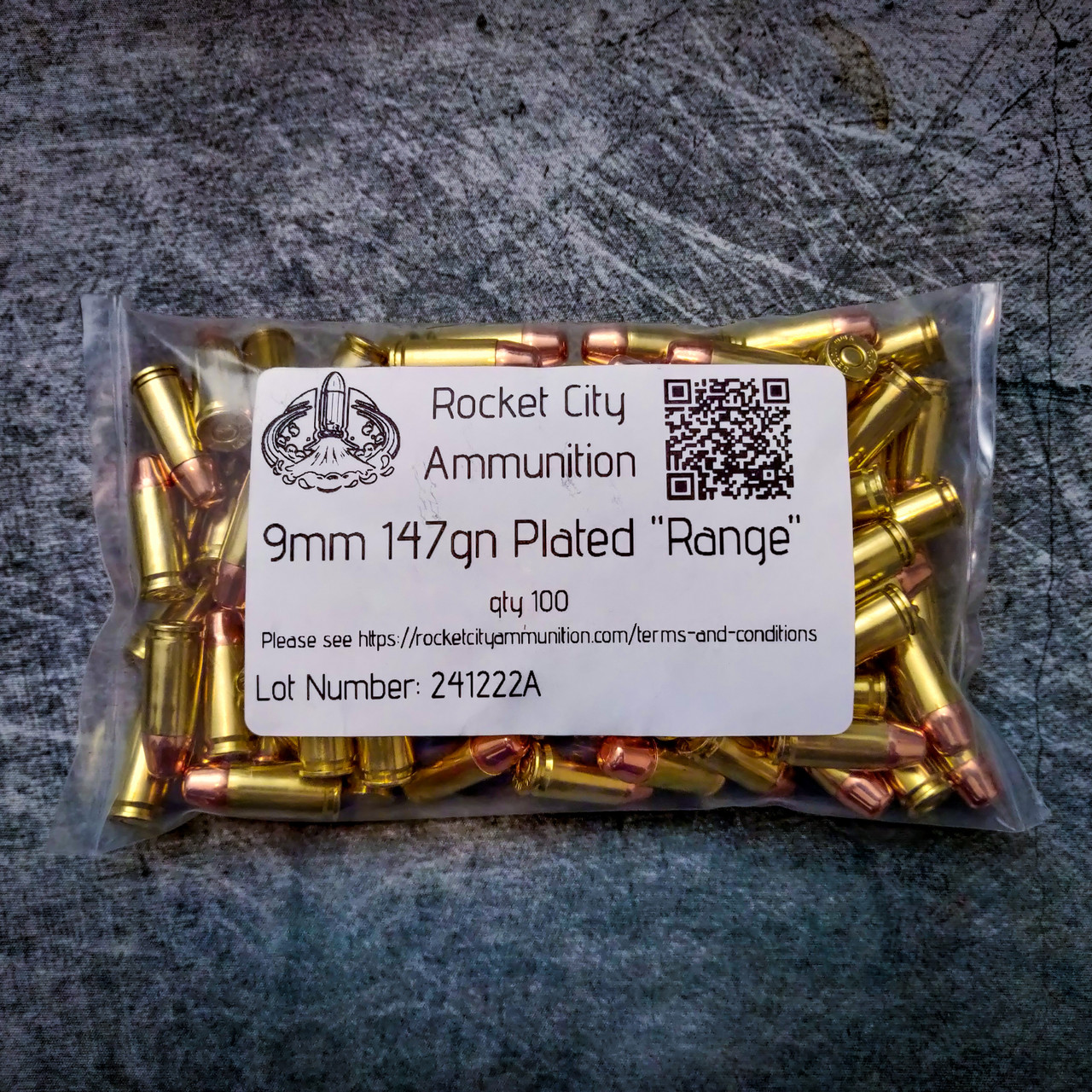 100qty 9mm 147gn Plated 100qty 9mm 147gn Plated