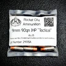 ​New Product Launch: 90 Grain "Tactical" and 95 Grain "Training" Rounds