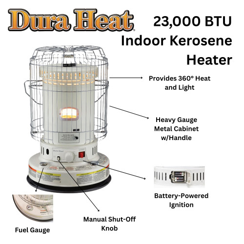 Space Heater Dura Heat Dh2304s Wick Dura Heat Convection Kerosene