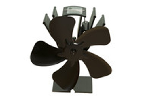 front view of 5 blade black thermoelectric fan front view of 5 blade black thermoelectric fan