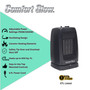 product highlights image of Comfort Glow black oscillating ceramic heater