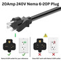 plug and outlet image of mountable corded garage heater