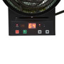 FRONT VIEW WITH DISPLAY AND 4 CONTROL BUTTONS image of mountable corded garage heater