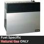 image of Comfort Glow natural gas direct vent wall heater noting it is fuel specific and only runs on Natural Gas