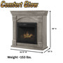 Product Dimensions of GFD3840T - The Halifax Gas Fireplace