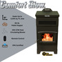 specification image of freestanding pellet stove