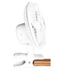 right side image of Seasons Comfort 6 inch combo desk and table top clip on fan