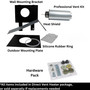 professional vent kit and hardware kit image of Comfort Glow liquid propane direct vent heater
professional vent kit - heat shield, vent pipe, air intake pipe, vent cap, flashing and connecting rod - image of direct vent wall heater