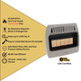 product highlights image of Comfort Glow 30,000 BTU infrared radiant vent free heater, natural gas