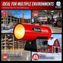 image of 60,000 btu Reddy Heater propane forced air heater showing ideal environments this heater can be used in