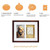 Pawprint Wall Frame & Impression Kit - Espresso