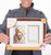 Pawprint Wall Frame & Impression Kit - Espresso