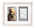 Pawprint Wall Frame & Impression Kit - Distressed White
