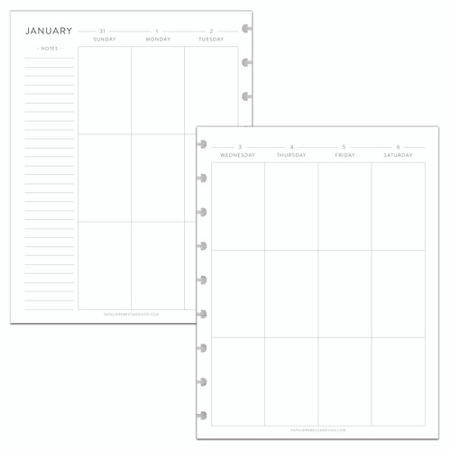 Monarch - TP Weekly Ring-Bound Planner Inserts – TonyaPlans