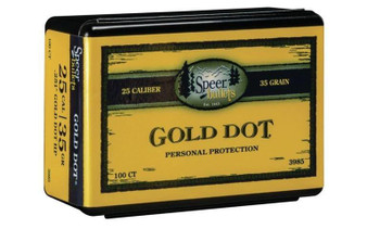 Speer Gold Dot Personal Protection Handgun Bullets .25 cal .251" 35 gr GDHP 100/ct