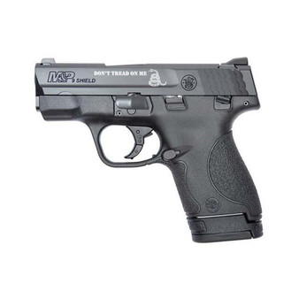 S&W M&P9 Shield "DON'T TREAD ON ME" Engraved Handgun 9mm Luger 7rd Magazine 3.1" Barrel USED