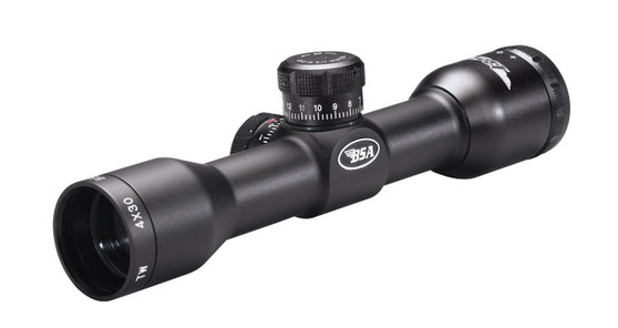 BSA Tactical Weapon Rifle Scope - 4x30mm Mil-Dot 23-10.4' 4" Matte