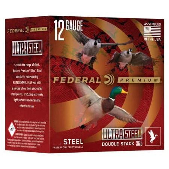 Federal Premium Ultra Steel Shotshells 12ga 3" 1-1/4oz 1450 fps #2 & #4 Shot 10/ct