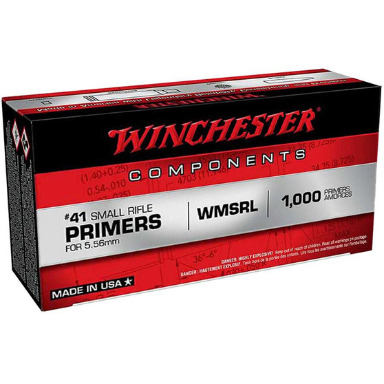 Winchester #41 WMSRL Primers for 5.56 | AR-15 Primers 1000/ct