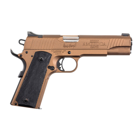 Auto Ordnance 1911 A1 45th President "Trump" Handgun .45 ACP 5" Barrel 7rd Magazine Bronze/Copper V2 Auto Ordnance 1911 A1 45th President "Trump" Handgun .45 ACP 5" Barrel 7rd Magazine Bronze/Copper V2