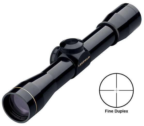 BLEMISHED Leupold FX-I Rimfire Scope - 4x28mm Fine Duplex Reticle 1" Tube Gloss